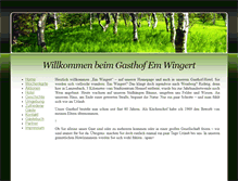 Tablet Screenshot of gasthof-em-wingert.de